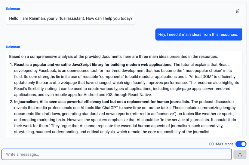 Screenshot - Ask questions